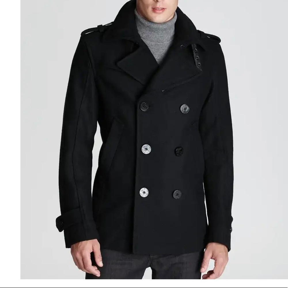 Men’s Diesel Double Breasted Pea Coat